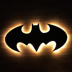 Cuadro led Batman / 5v / a pilas / 60cm largo / mdf 5,5mm