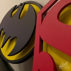 Batman LED logo original - Led it be cuadros brillantes 