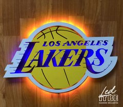 Cuadro led / LA Lakers / Basketball NBA / 50cm x 30cm / 12v dimmer /