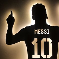 Messi camiseta Argentina | 50x50cm | Led a pilas 5v |