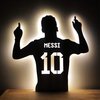 Silueta Messi | 50x50cm | Led a pilas 5v (incluidas)