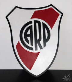 Escudo River Plate en mdf y pintura acrilica en internet