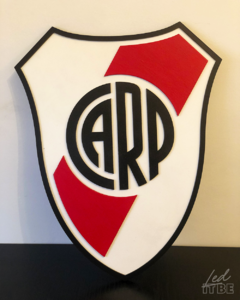 Escudo River Plate en mdf y pintura acrilica