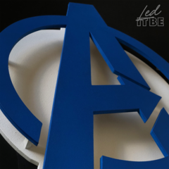 Cuadro led / 12v / dimmer / Logo Avengers Marvel - tienda online