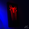 Spiderman logo con marco rojo