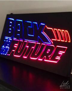 Back to the future volver al futuro cuadro led - comprar online
