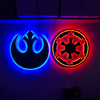 Star Wars Símbolo del Imperio led rojo