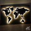 Mapamundi | 70x45cm | led blanco calido | dimmer manual | 12v