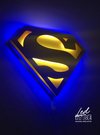 Cuadro Led Superman Logo