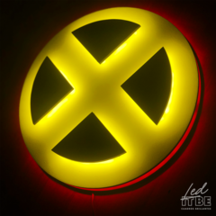 X-Men logo led Marvel en internet