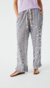 Pantalón rayas gris y blanco - comprar online