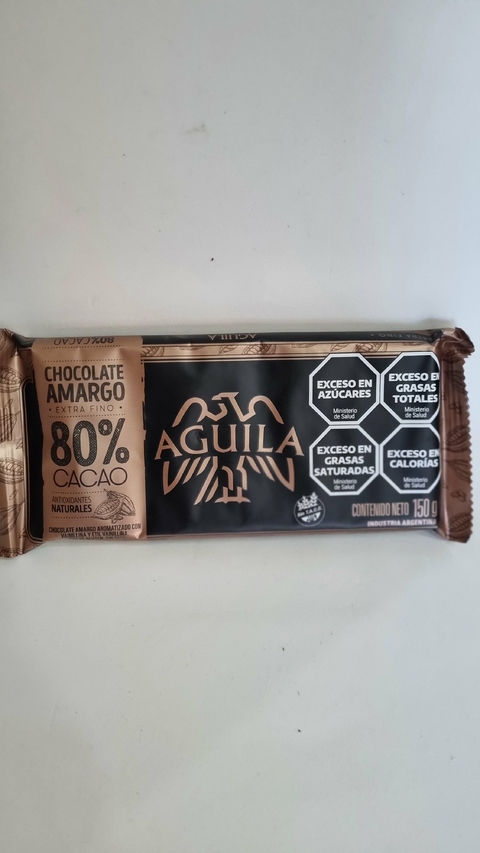 Chocolate amargo extra fino 80% cacao Aguila x 150gr