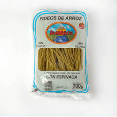 Fideo de arroz Soyarroz x 300g Espinaca
