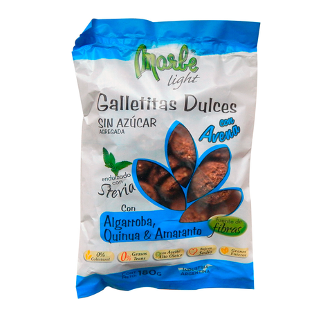 Galletitas de algarroba, quinoa y amaranto Marbe x 170g