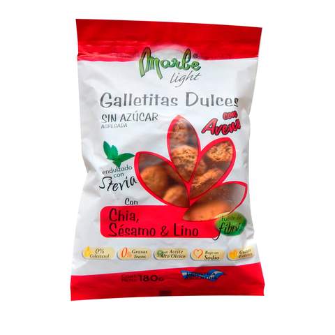 Galletitas de chia, sésamo y lino Marbe x 170g