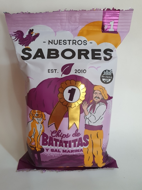 Chips de batatitas y sal marina