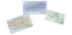 Cartão com Orações Bahá'ís – diversas