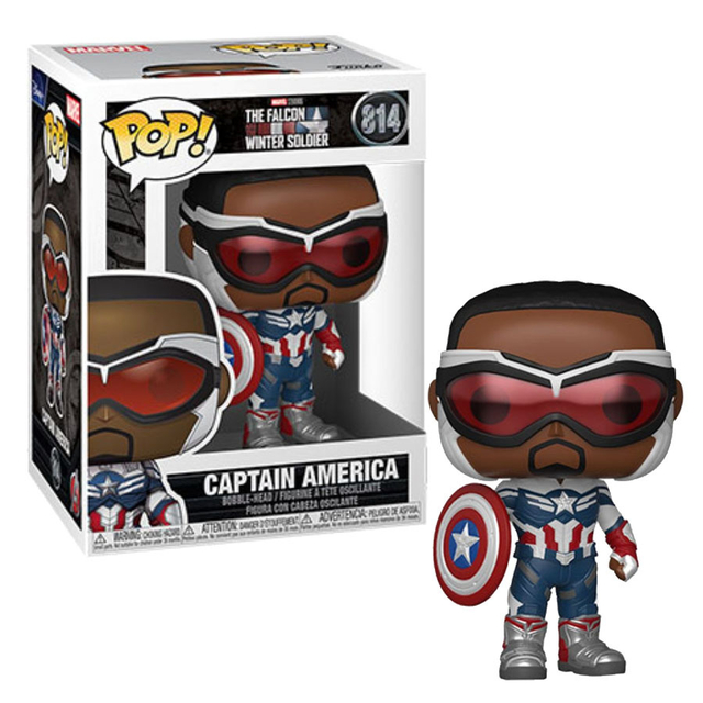 Boneco Funko Pop Marvel Falcon And WInter Soldier - Captain America 814