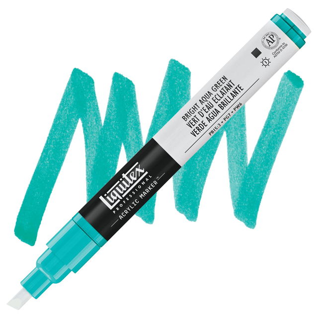 Marcador Liquitex Paint Marker Fine 660 Bright Aqua Green