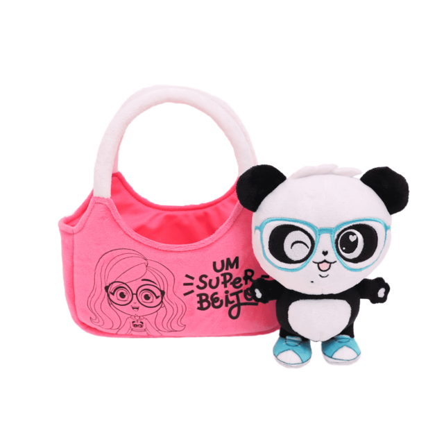 Luluca Pandalu Panda na Bolsinha Azul - Fun F01077