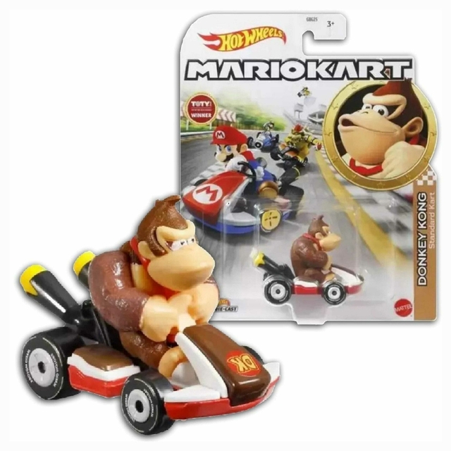 Carrinho Hot Wheels Mario Kart Donkey Kong Standard Kart Gbg25 Mattel