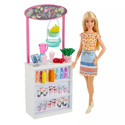 Boneca Barbie Bar De Vitaminas Smoothie Bar Mattel Grn75