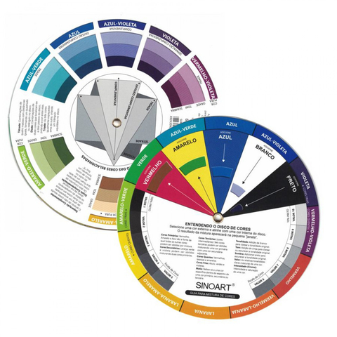 Círculo Cromático Sinoart 23cm Em Português Sfa238