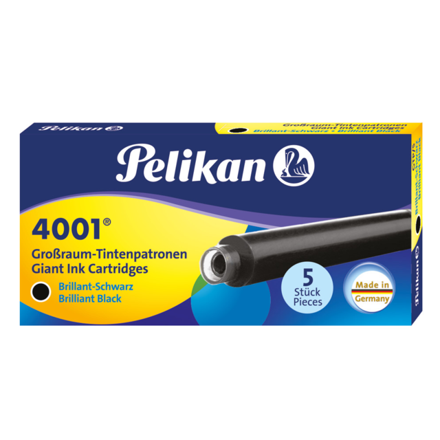 Cartucho Caneta Tinteiro Pelikan 4001 GTP/5 Preto