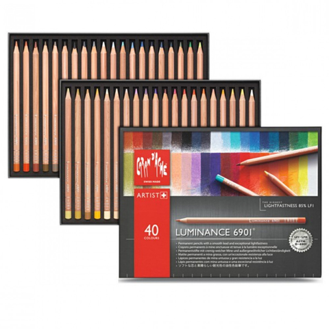 Lápis De Cor Caran Dache Luminance 40 Cores 6901740