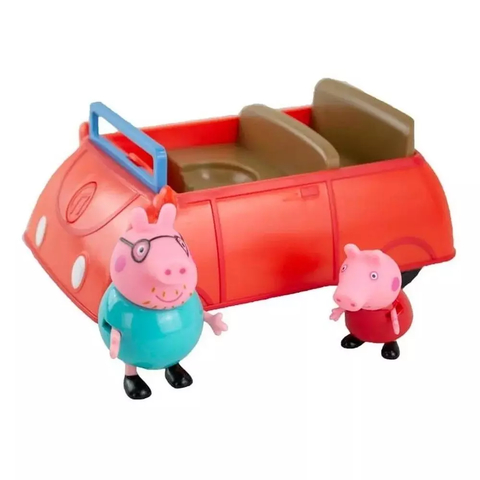 Veículo E Mini Figuras Peppa Pig - Carro Da Familia Pig 2304