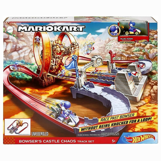 Pista Hot Wheels Mario Kart Castelo Do Caos Do Bowser Gnm22 Mattel 