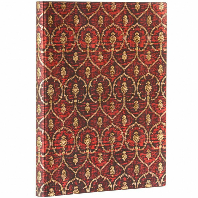 Caderno Paperblanks Red Velvet Pautado Capa Flex 23x18cm 9629-0