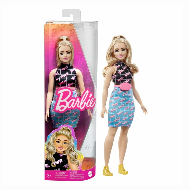 Boneca Barbie Fashionista Loira Girl Power 202 Mattel Fbr37