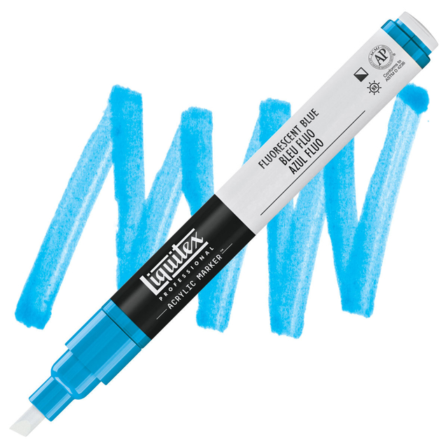 Marcador Liquitex Paint Marker Fine 984 Flourescent Blue