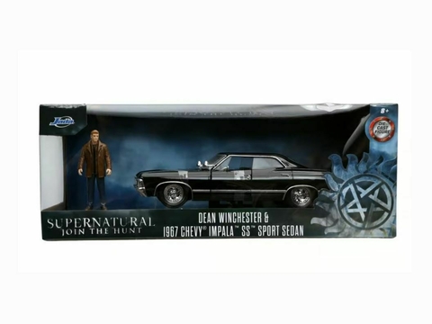 Supernatural 67 Chevy Impala SS e Dean 1:24 Jada Toys 32250