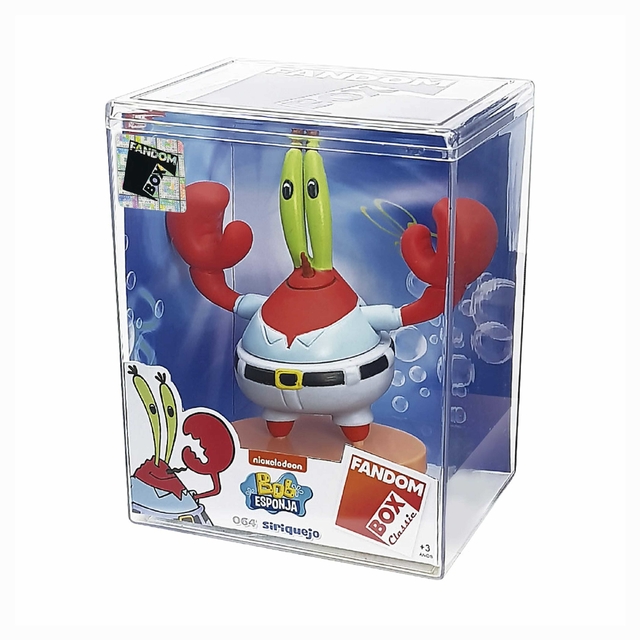 Fandom Box Bob Esponja Seu Siriguejo 024 - 10 Cm - Líder Brinquedos