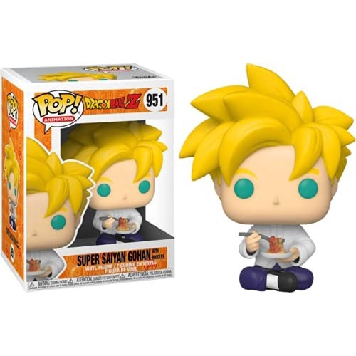 Boneco Funko Pop Dragon Ball Z Super Saiyan Gohan With Noodles 951