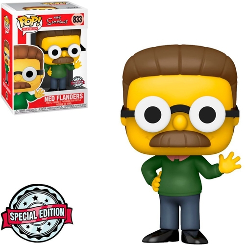 Boneco Funko Pop The Simpsons Ned Flanders 833 Special Edition
