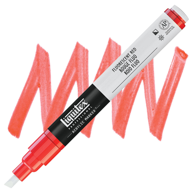 Marcador Liquitex Paint Marker Fine 983 Flourescent Red