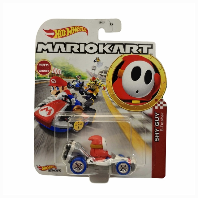 Carrinho Hot Wheels Mario Kart Shy Guy B-Dasher Gbg25 Mattel