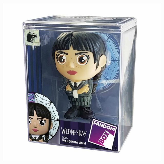 Fandom Box Wandinha Com Vitral 036 - 10 Cm - Líder Brinquedos