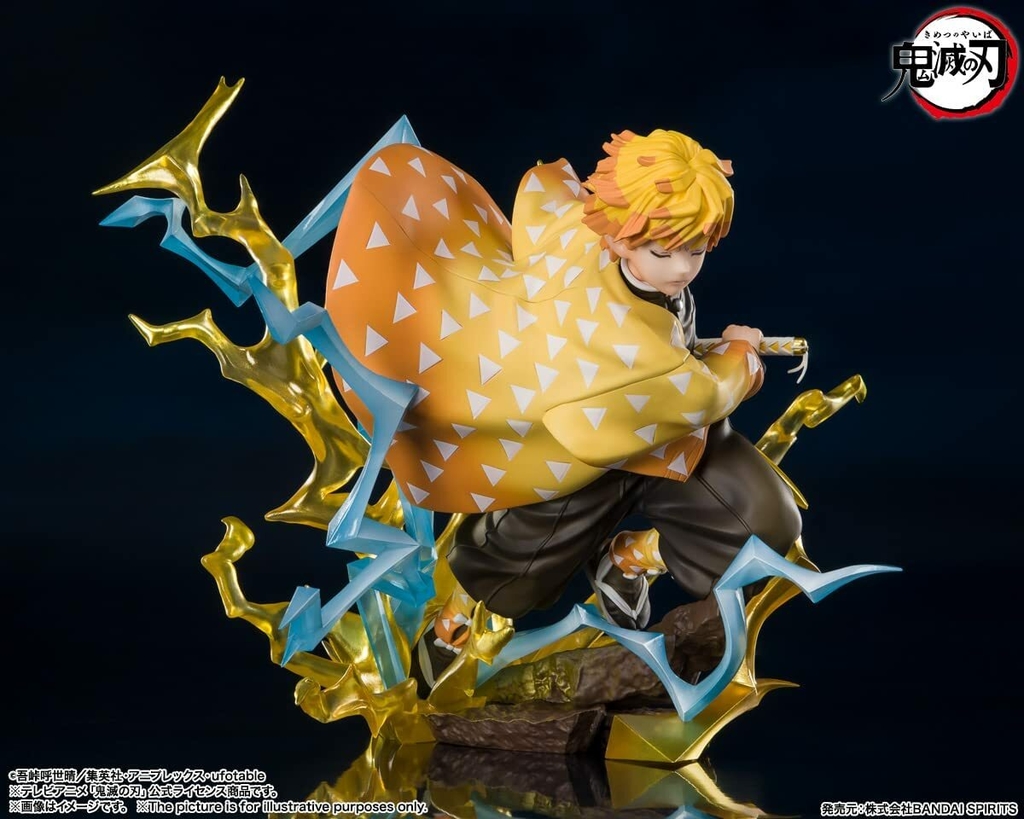 Riachuelo  Boneco Articulado - Demon Slayer - Zenitsu Agatsuma - Amarelo -  Candide