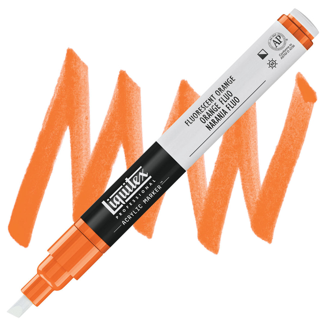 Marcador Liquitex Paint Marker Fine 982 Flourescent Orange