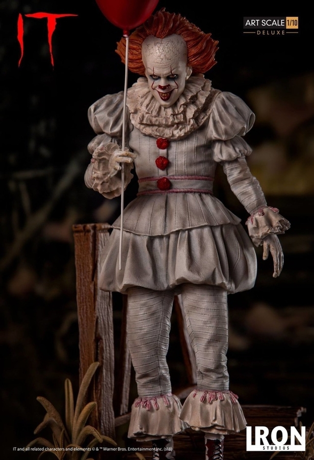 Pennywise Deluxe 1/10 Exclusivo It A Coisa - Iron Studios (já exposto)