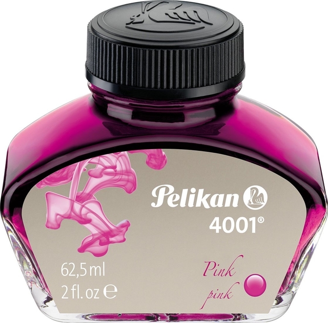 Tinta Para Caneta Tinteiro Pelikan 4001 62,5ml Rosa 301350