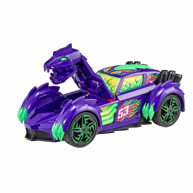 Carro Monster Moverz Teamsterz Roxo Com Luz e Som F01221 Fun