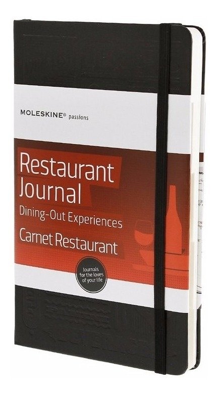 Caderno Moleskine Diário De Restaurantes E Jantares 1557