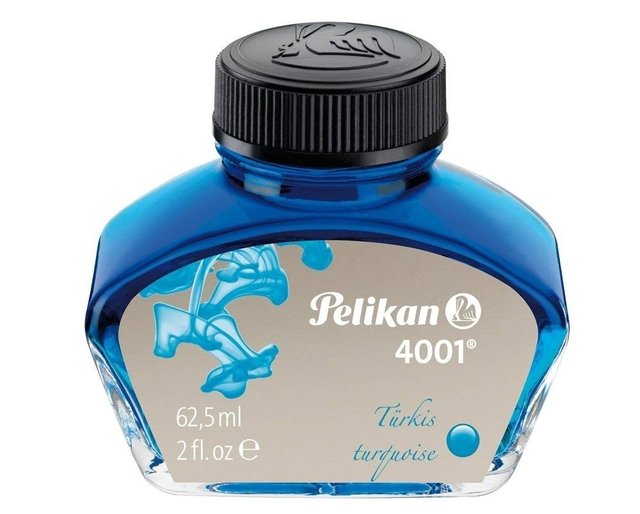 Tinta Pelikan 4001 Engarrafada Azul Turquesa 62,5 Ml 329201