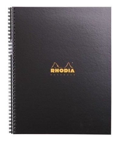 Caderno Rhodia Note Book Com Espiral Capa Preta A4+ 191301