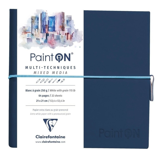 Painton Bloco Papel White Grain 19x19 Clairefontain 975436